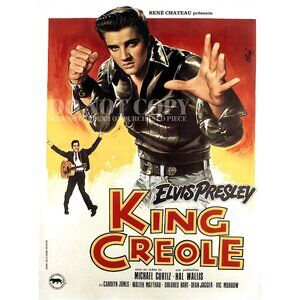 Elvis Movie Poster 11 X 15 | Magnificent 1958 King Creole Artwork | RARE Print